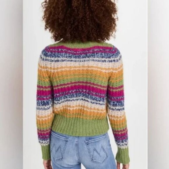 MOTHER Green and Yellow Crew Neck Sweater - Picture 5 of 5